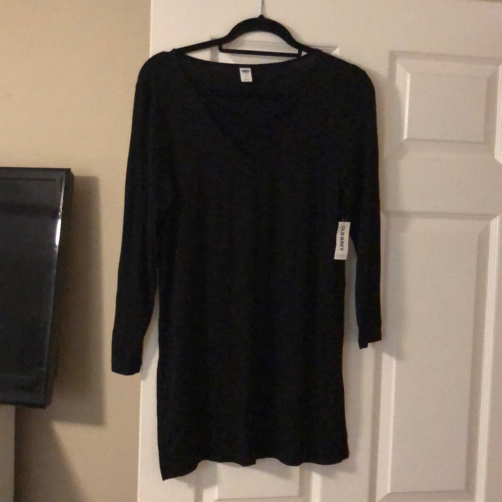 Black long sleeve top